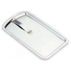 BANDEJA CON PINZA PARA NOTAS INOX 18/10 - 12,3cm. x 21,5cm.