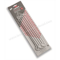 PINCHOS MORUNOS INOX 6 uds. - 20 CM.