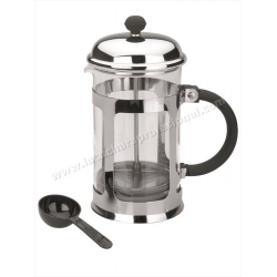 CAFETERA ÉMBOLO CRISTAL INOX 18% CR. - 6 TAZAS