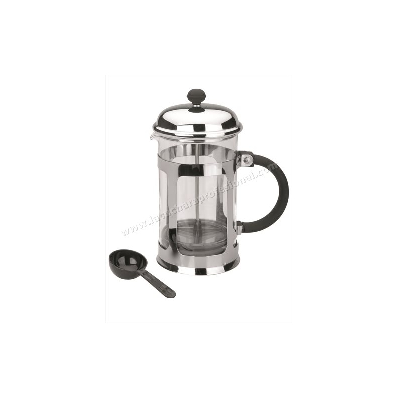 CAFETERA ÉMBOLO CRISTAL INOX 18% CR. - 6 TAZAS