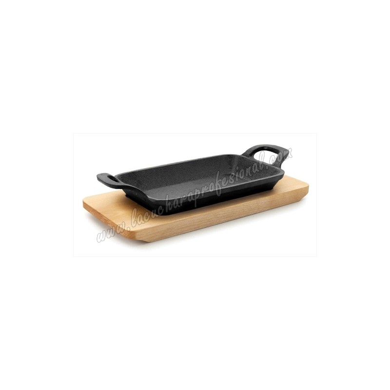 MINI SARTÉN GRILL RECTANGULAR CON BASE