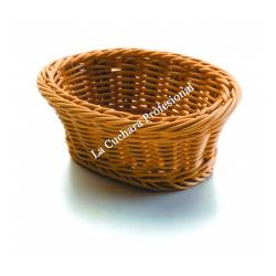 CESTA DE PAN OVAL - 24 x 17 CM (MARRON CLARO)