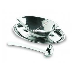 LUXE SAUCE BOAT WITH SPOON...