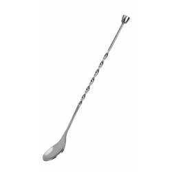 CURLED COCKTAIL SPOON - 28 CM (STAINLESS STEEL)