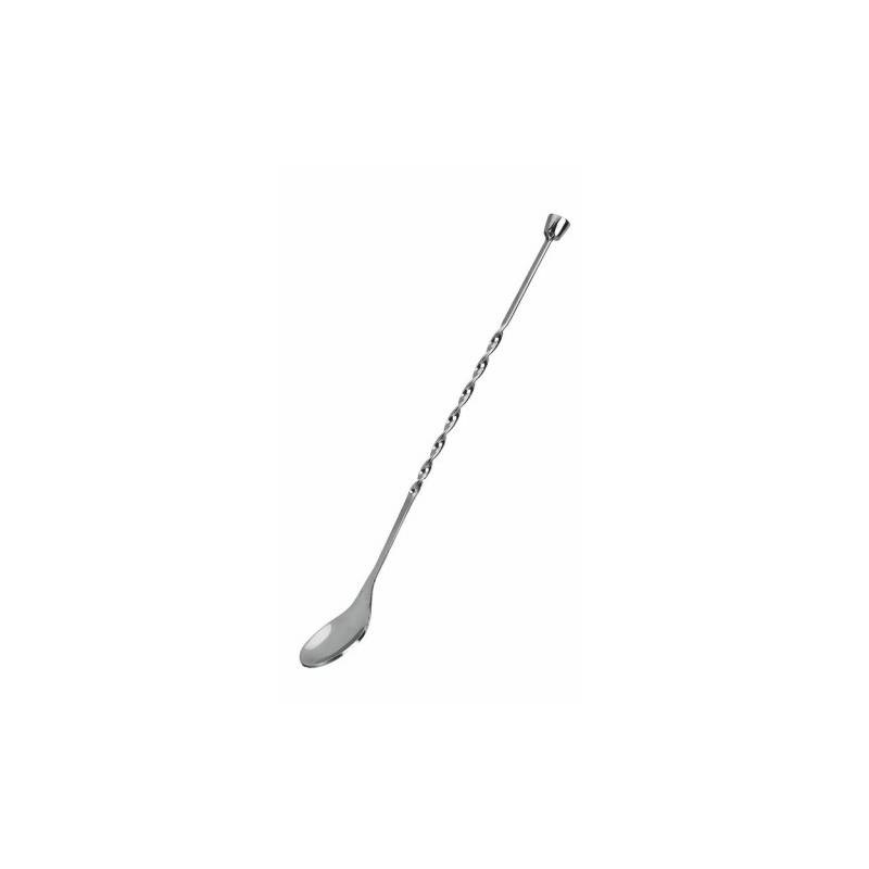 CURLED COCKTAIL SPOON - 28 CM (STAINLESS STEEL)