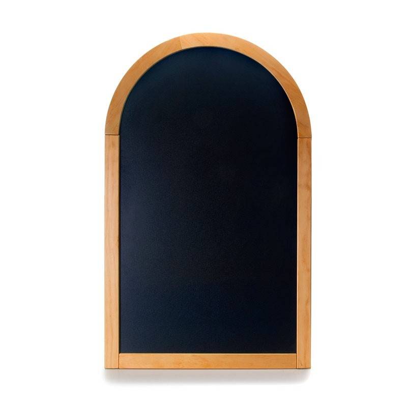 PIZARRA MADERA MENU - 50 CM (SEMICIRCULAR)